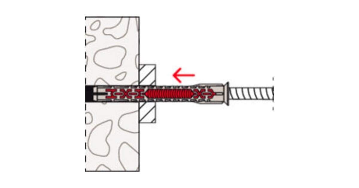 fischer Langschaftdübel DuoXpand 10x140 T R hellgrau rot 50 Stück