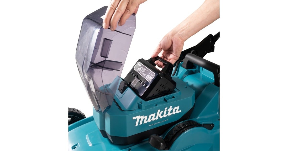 Makita Akku Rasenm Her Lm Jm Volt Blau Schwarz Li Ionen Akku Ah