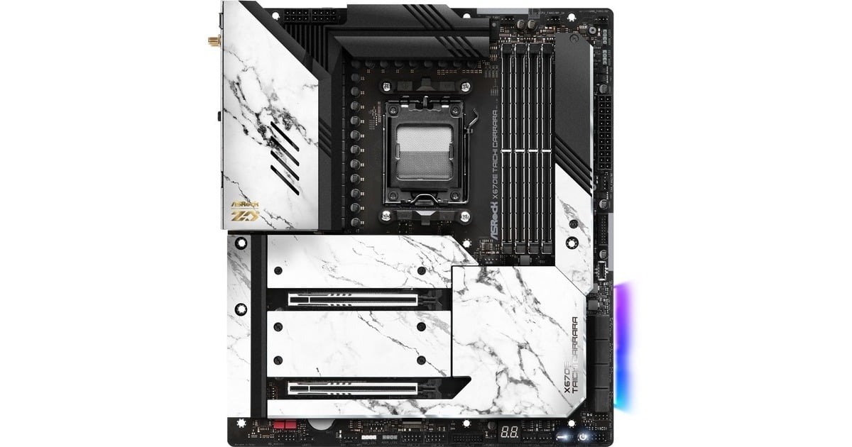 ASRock X670E Taichi Carrara Mainboard weiß schwarz Outlet