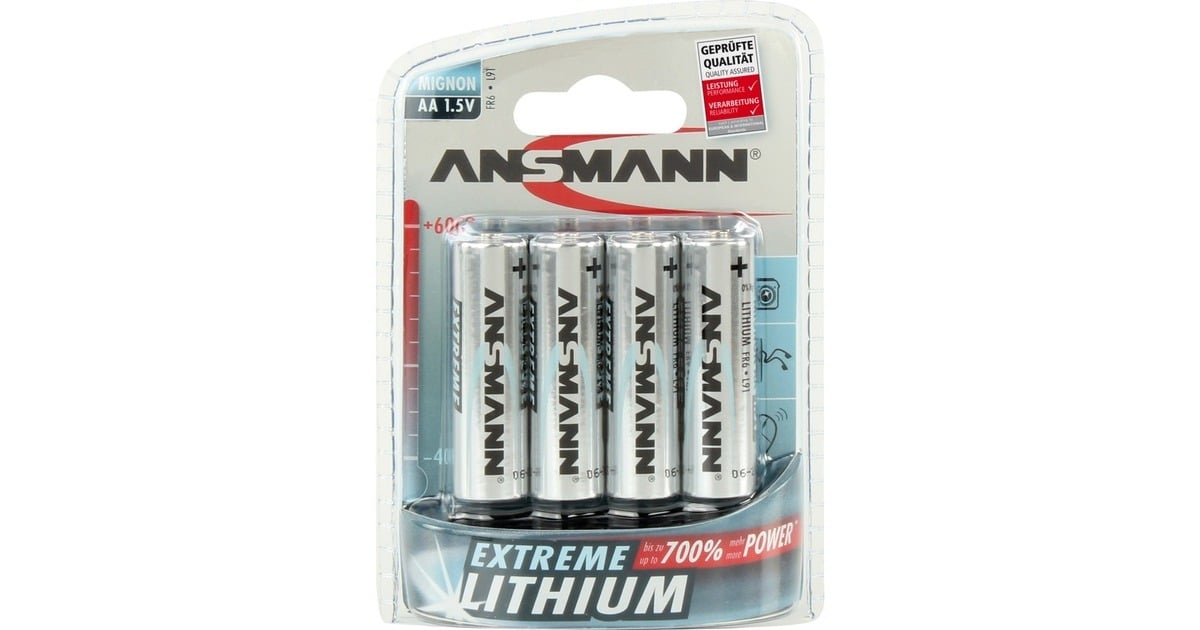 Ansmann Extreme Lithium Mignon Aa Batterie Silber St Ck