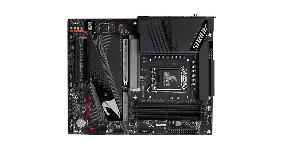 Gigabyte Z Aorus Elite Ax Mainboard Schwarz