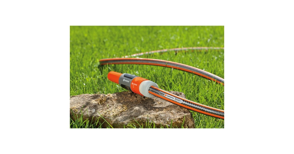 GARDENA Premium SuperFLEX Schlauch 13mm 1 2 Grau Orange 20 Meter