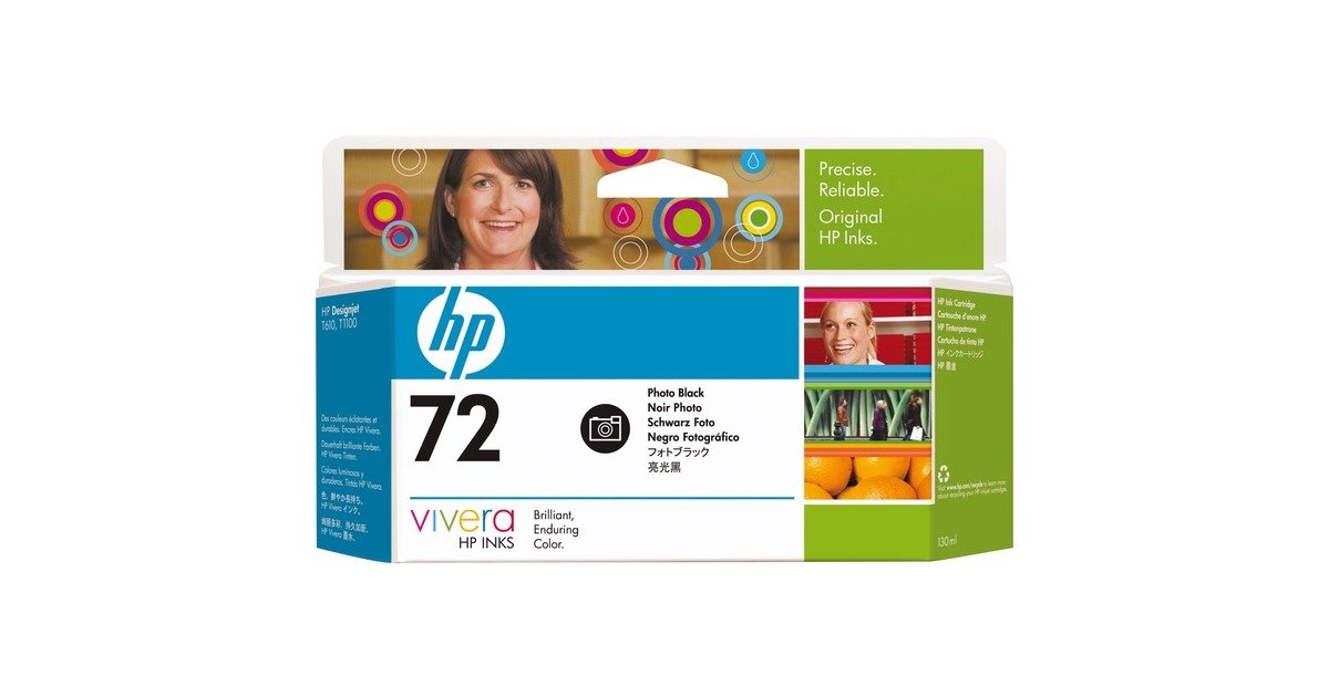 HP Tinte Schwarz Nr 72 C9370A Retail