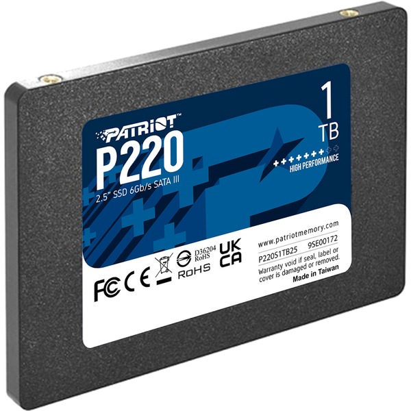 Patriot P220 1 TB SSD Schwarz SATA III 6 Gb S 2 5