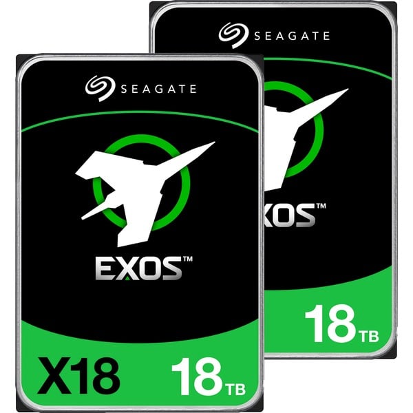 Seagate Exos X18 2x 18 TB Upgrade Festplatte 2er Bundle SATA 6 Gb S 3 5