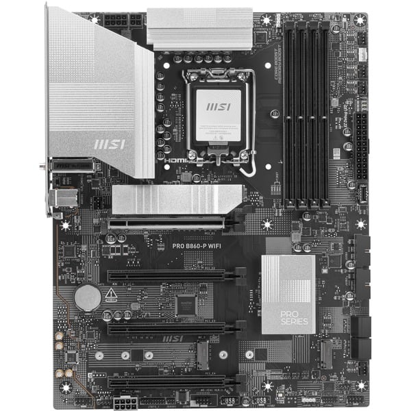 MSI PRO B860 P WIFI Mainboard Schwarz Silber