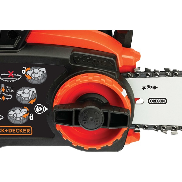 BLACK DECKER Akku Kettensäge GKC3630L20 Elektro Kettensäge orange