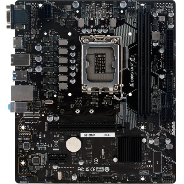 Biostar H Mhp Mainboard Schwarz