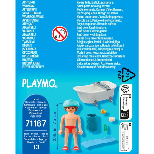 PLAYMOBIL 71167 SpecialPLUS Mann In Der Badewanne Konstruktionsspielzeug