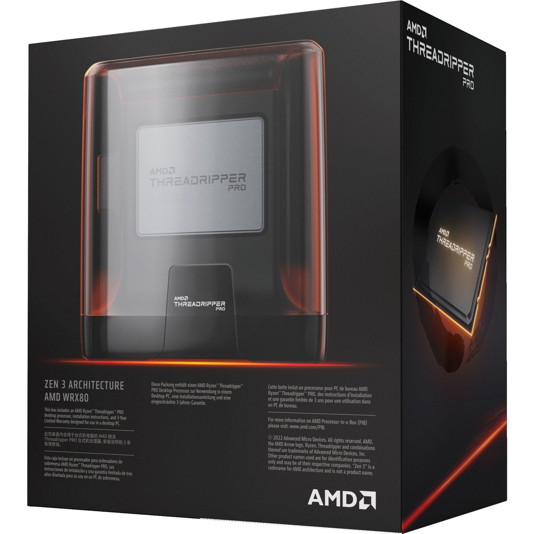 Amd Ryzen Threadripper Pro Wx Prozessor Boxed Version