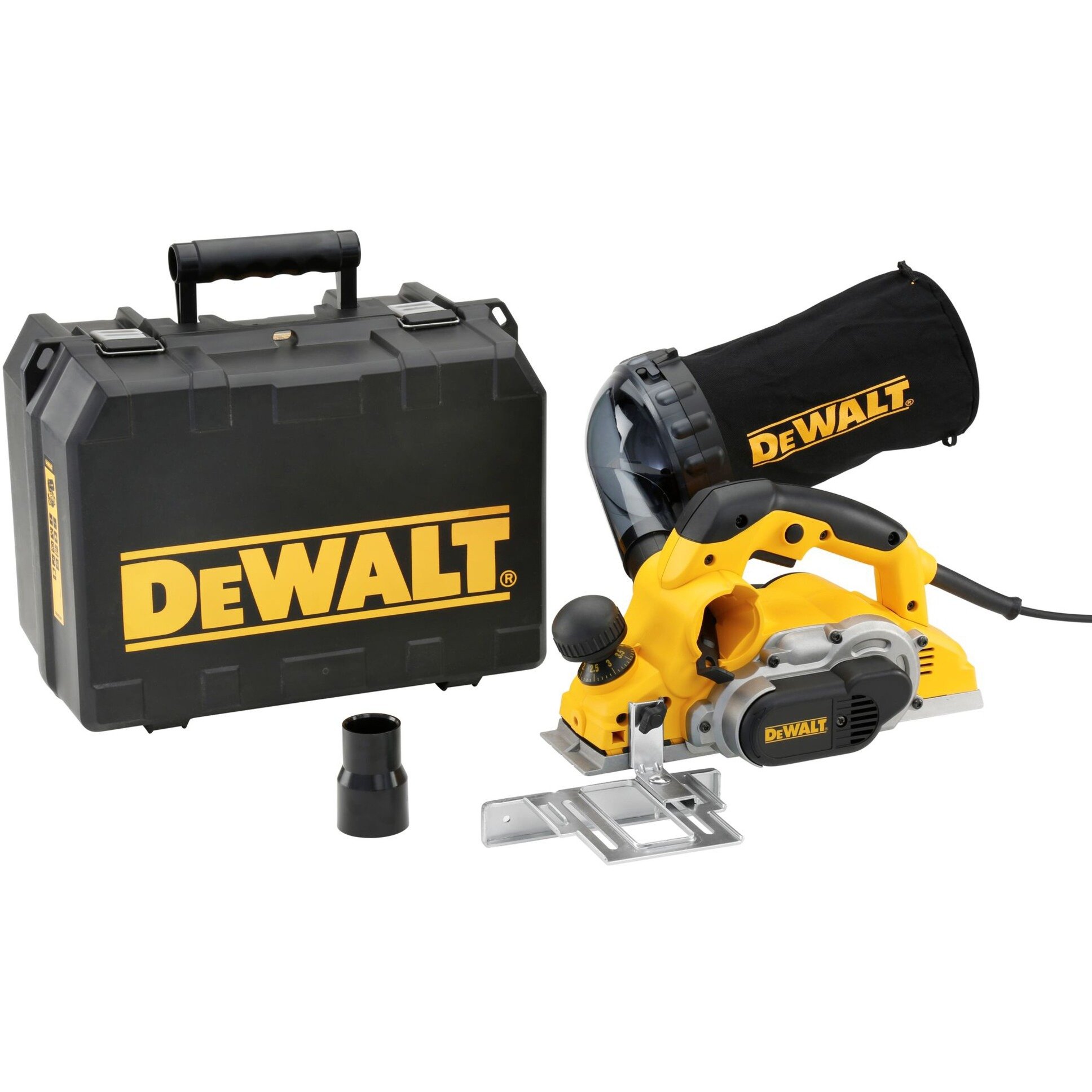 DEWALT Hobel D26500K Elektrohobel Gelb Schwarz Transportkoffer 1050 Watt