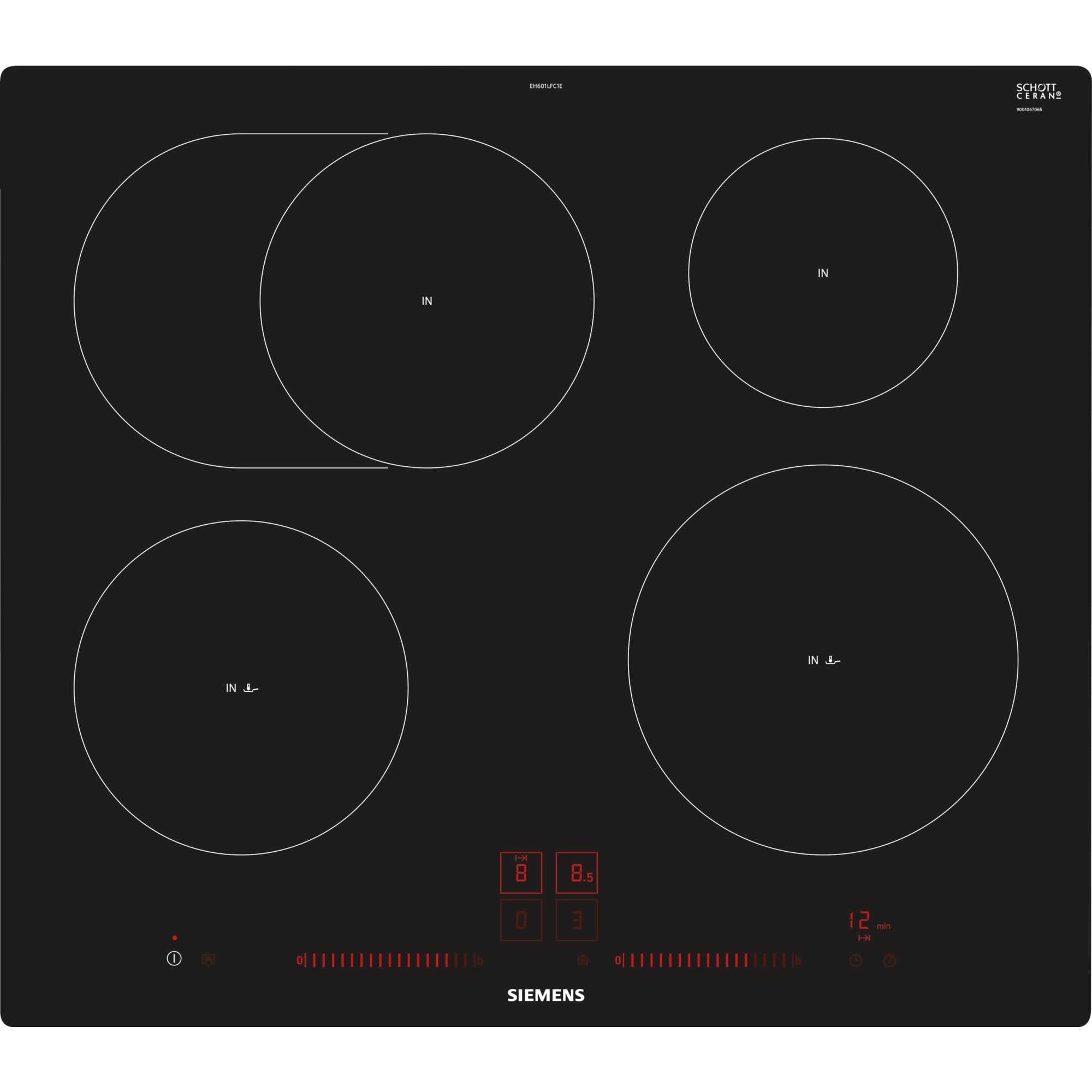 Siemens EH601LFC1E IQ300 Autarkes Kochfeld Schwarz