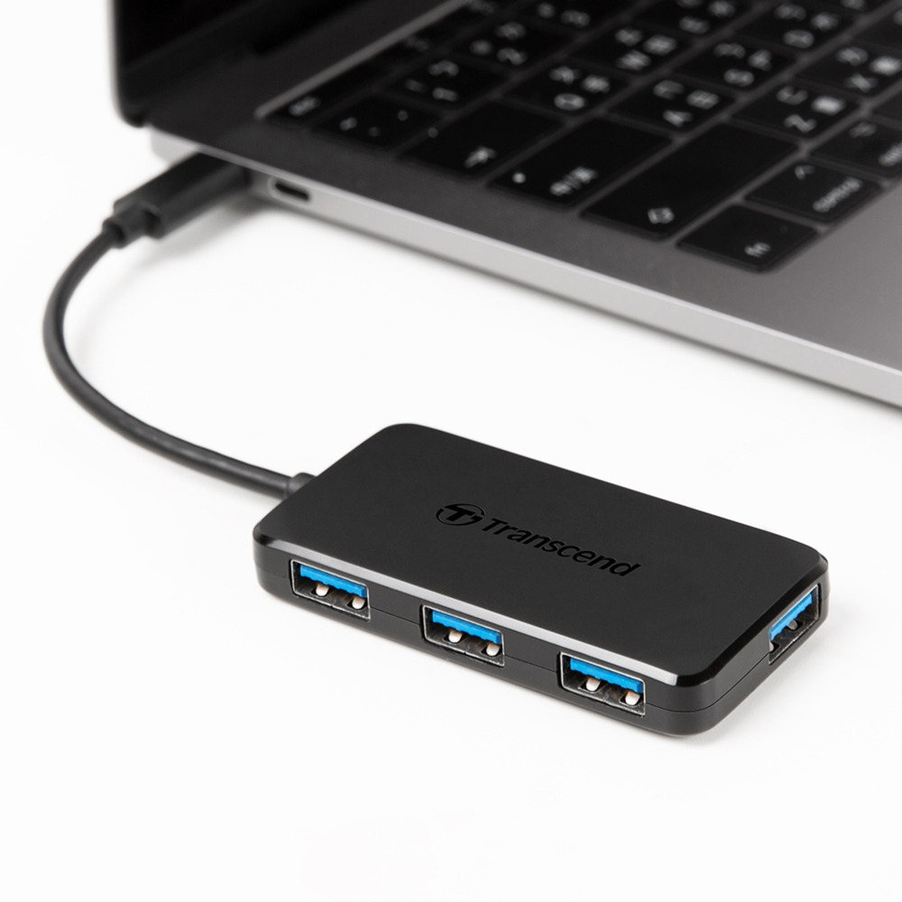 Transcend HUB2C USB Hub Schwarz