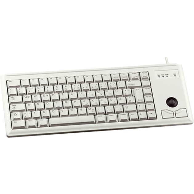 CHERRY Compact Keyboard G84 4420 Tastatur Hellgrau US Layout Cherry