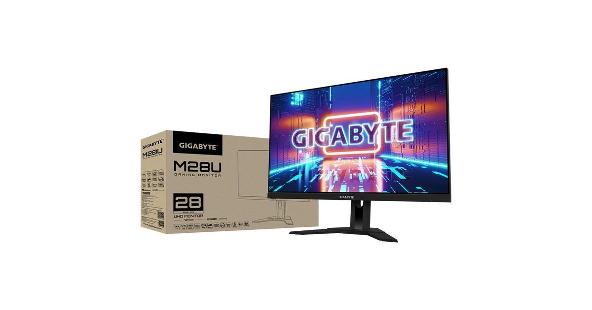 GIGABYTE M28U, Gaming-Monitor 71 cm (28 Zoll), schwarz, UltraHD/4K 