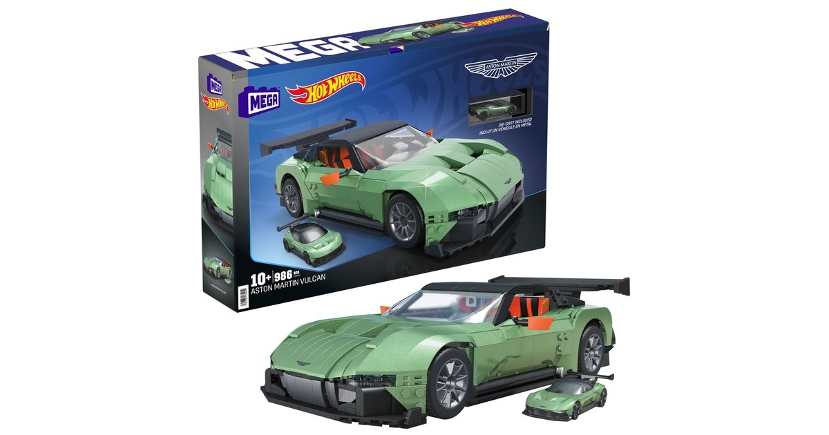 Mattel MEGA Hot Wheels Collector Aston Martin Vulcan Konstruktionsspielzeug MaBstab 1 18