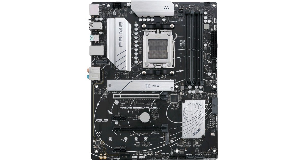 Asus Prime B Plus Mainboard Schwarz Silber Outlet