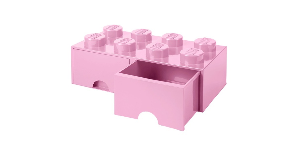 Room Copenhagen LEGO Brick Drawer 8 rosa, Aufbewahrungsbox rosa