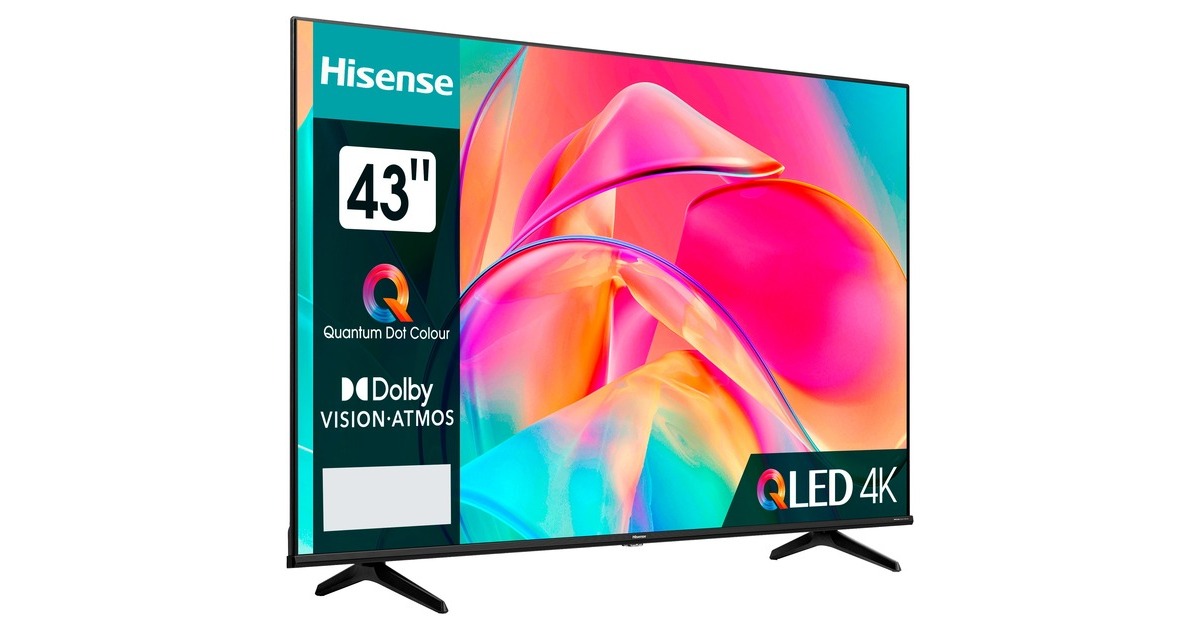 Hisense 43e77kq Led Fernseher 108 Cm 43 Zoll Schwarz Ultrahd4k Triple Tuner Hdr10 Wlan