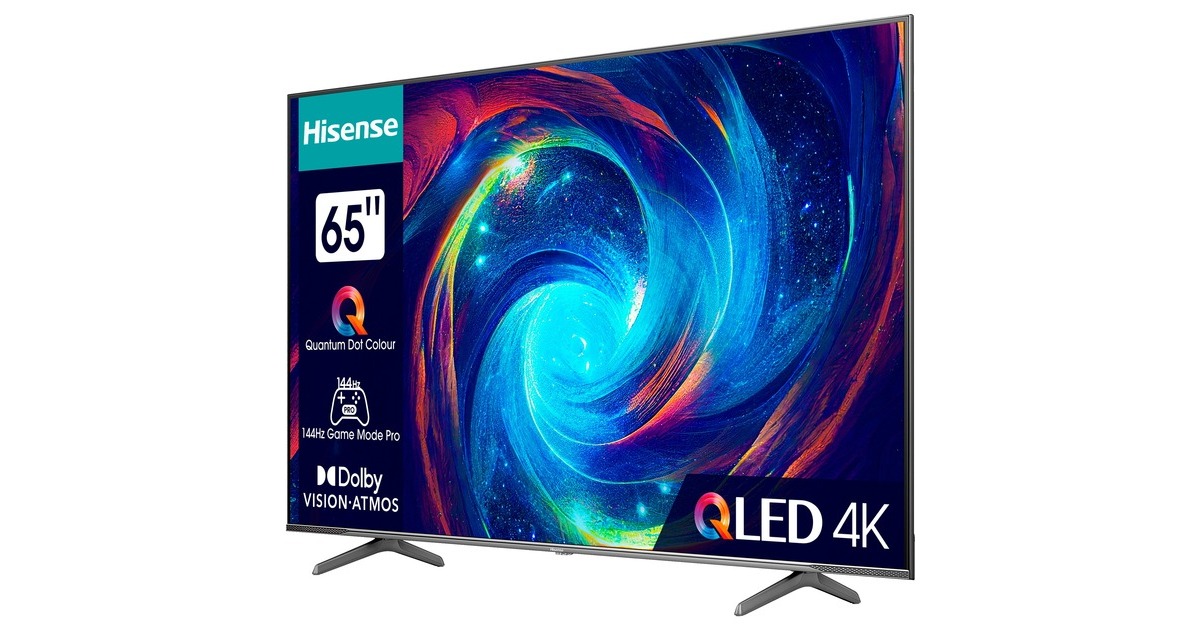 TV QLED 65 - HISENSE 65E77KQ, UHD 4K, Quad Core/MT9602, Smart TV