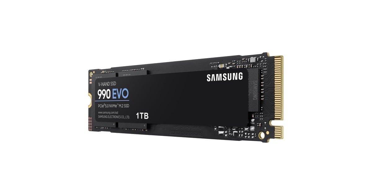 SAMSUNG 990 EVO 1 TB , SSD PCIe 4.0 x4 / 5.0 x2, NVMe 2, M.2
