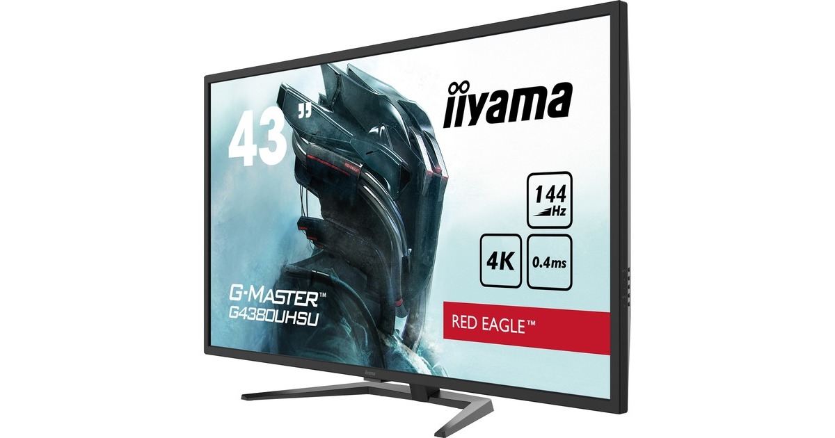 iiyama G-Master G4380UHSU-B1, Gaming-Monitor 108 cm (43 Zoll), schwarz,  UltraHD/4K, AMD Free-Sync, VA, 144Hz Panel