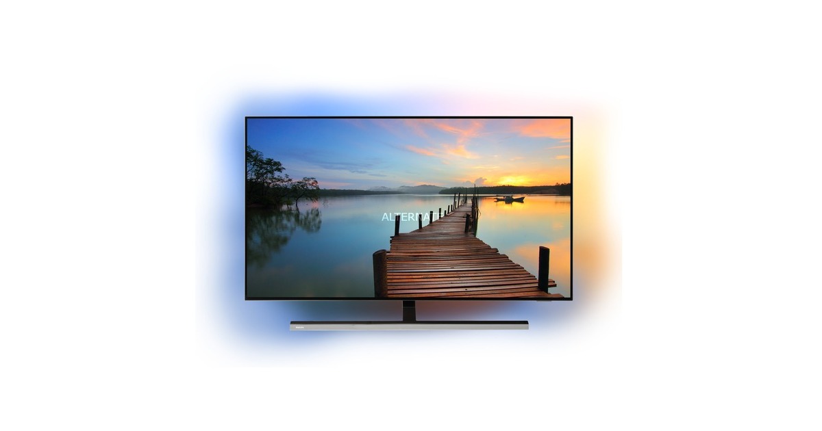 grau, UltraHD/4K, 48OLED807/12, 121 Ambilight, OLED-Fernseher cm Zoll), (48 2.1, Panel 120Hz Philips HDMI