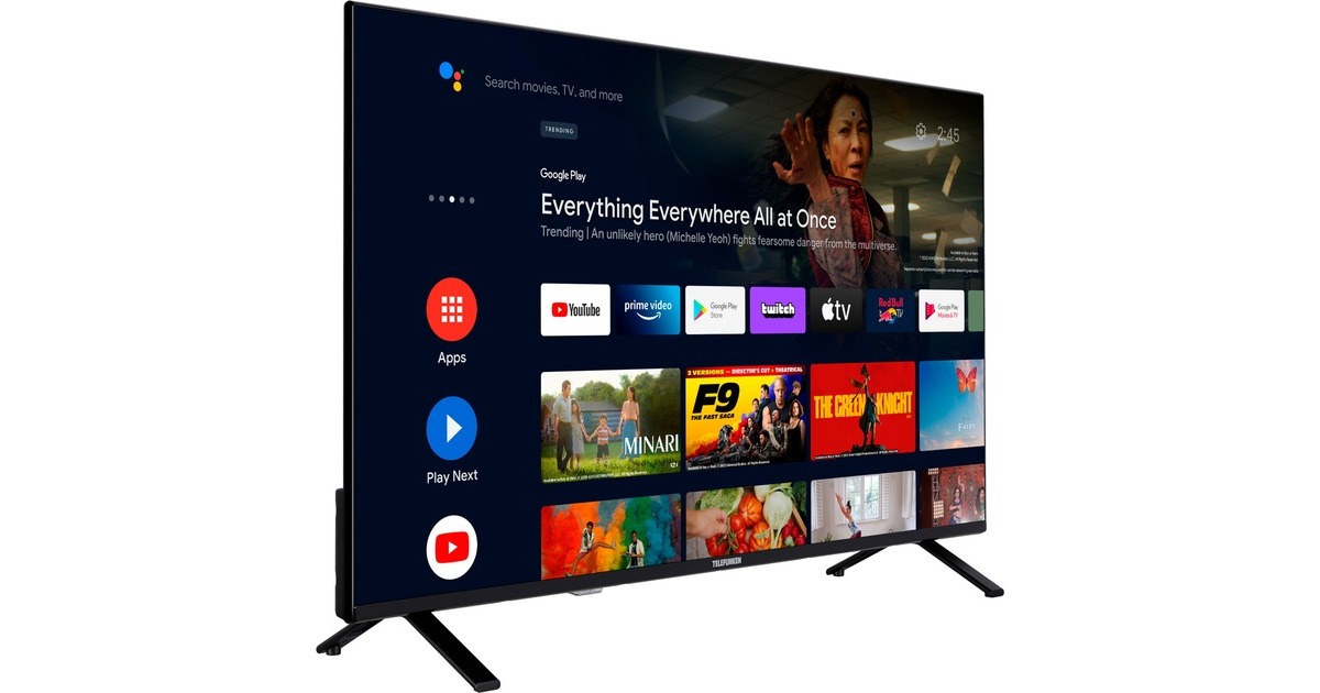 Telefunken Xu An S Led Fernseher Cm Zoll Schwarz Ultrahd K Triple Tuner Smarttv