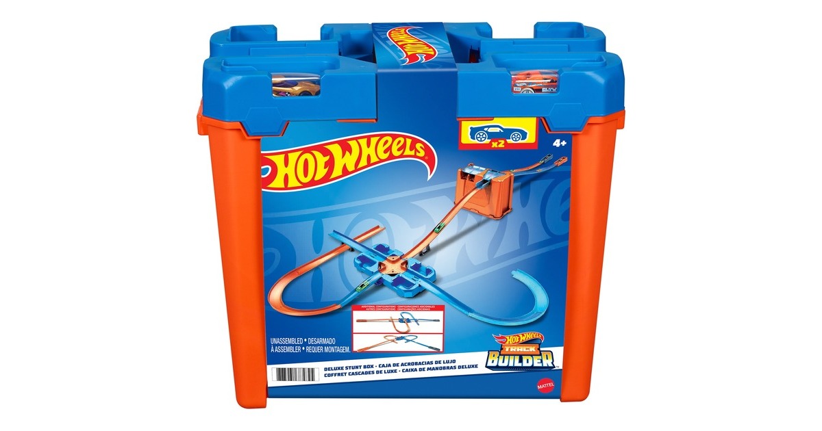 Hot wheels track cheap builder mega stunt box