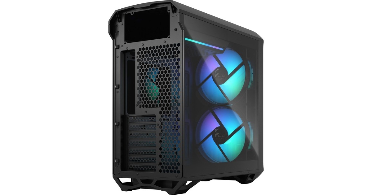 Fractal Design Torrent Compact RGB Tempered Glass E-ATX Mid-Tower Case,  Black FD-C-TOR1C-02