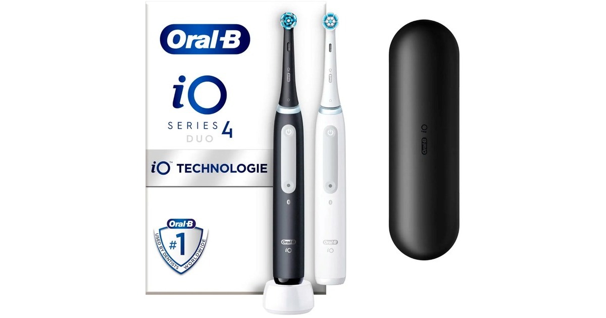 Oral B Oral B Io Series Duo Elektrische Zahnb Rste Schwarz Wei