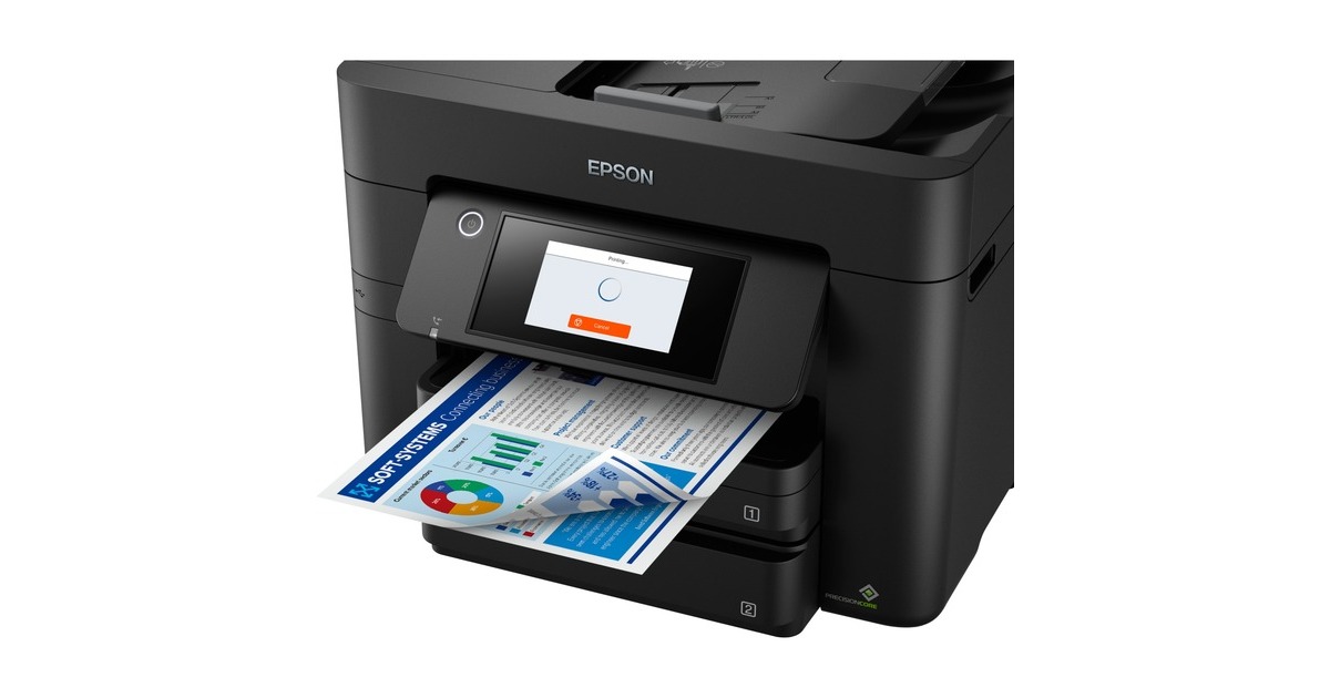 Epson Workforce Pro Wf 4830dtwf Multifunktionsdrucker Schwarz Usb Lan Wlan Scan Kopie Fax 8543