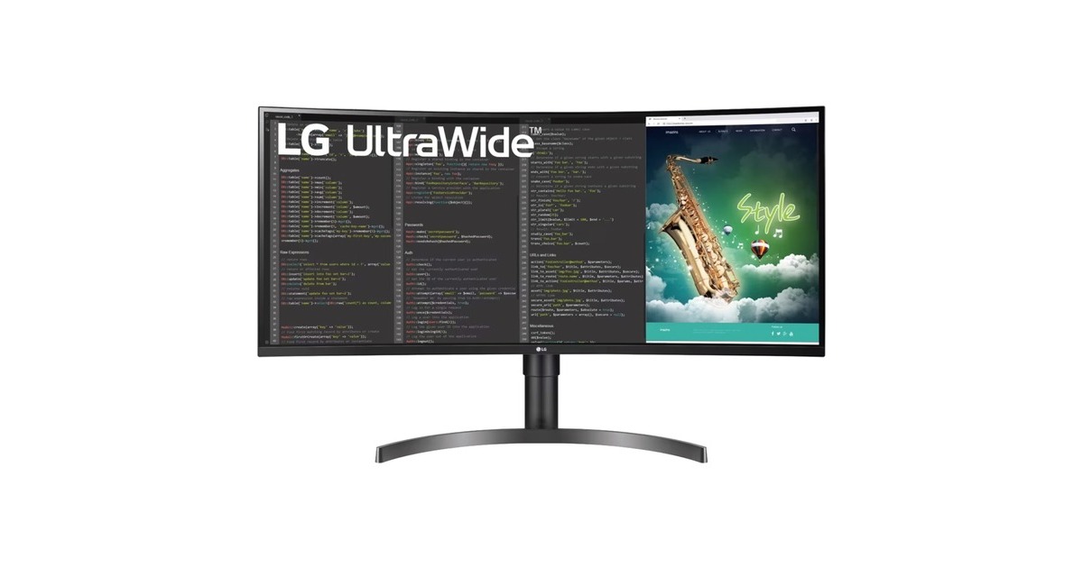 LG 35WN75CP-B, LED-Monitor 88.9 Cm (35 Zoll), Schwarz/silber, UWQHD ...