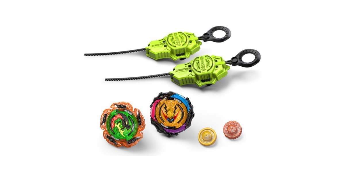 Hasbro Beyblade Burst QuadStrike Light Ignite Battle Set Geschicklichkeitsspiel