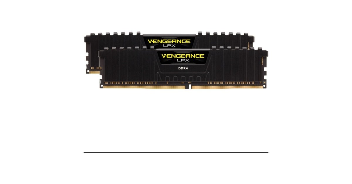 schwarz, DIMM Corsair 16 INTEL Dual-Kit, GB) Vengeance (2x LPX, Arbeitsspeicher 32 GB CMK32GX4M2E3200C16, DDR4-3200 XMP