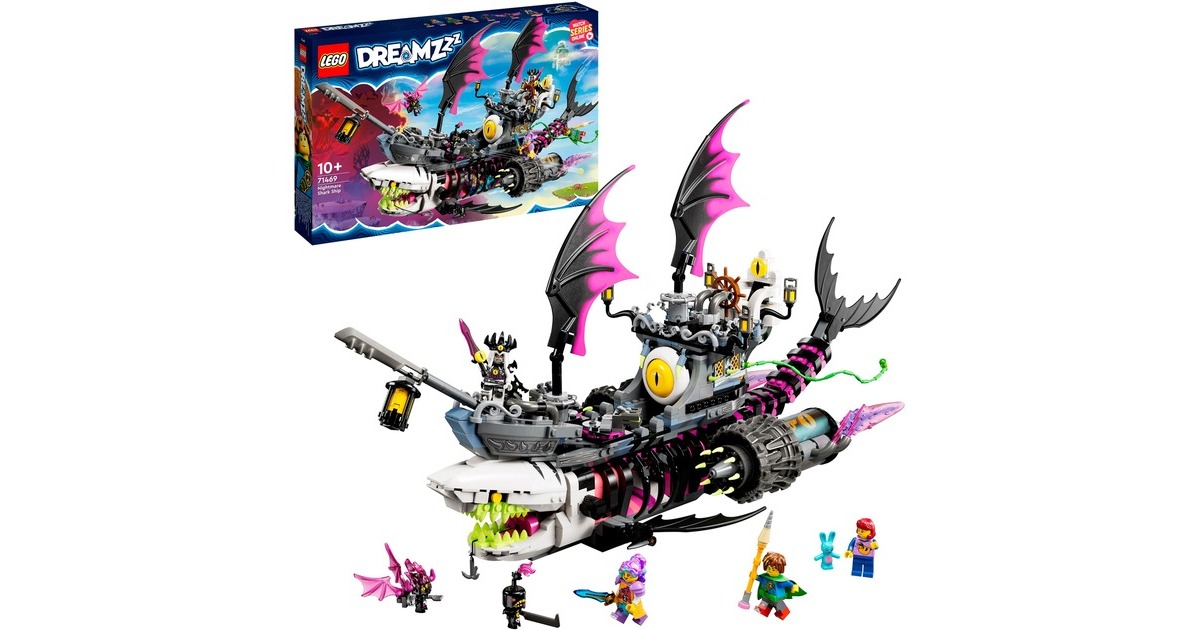 LEGO 71469 DREAMZzz Albtraum-Haischiff, Konstruktionsspielzeug