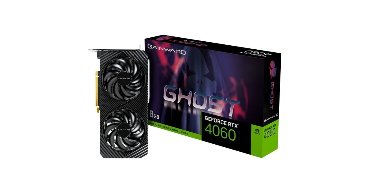 Gainward GeForce RTX 4060 Ghost , Grafikkarte DLSS 3, 3x