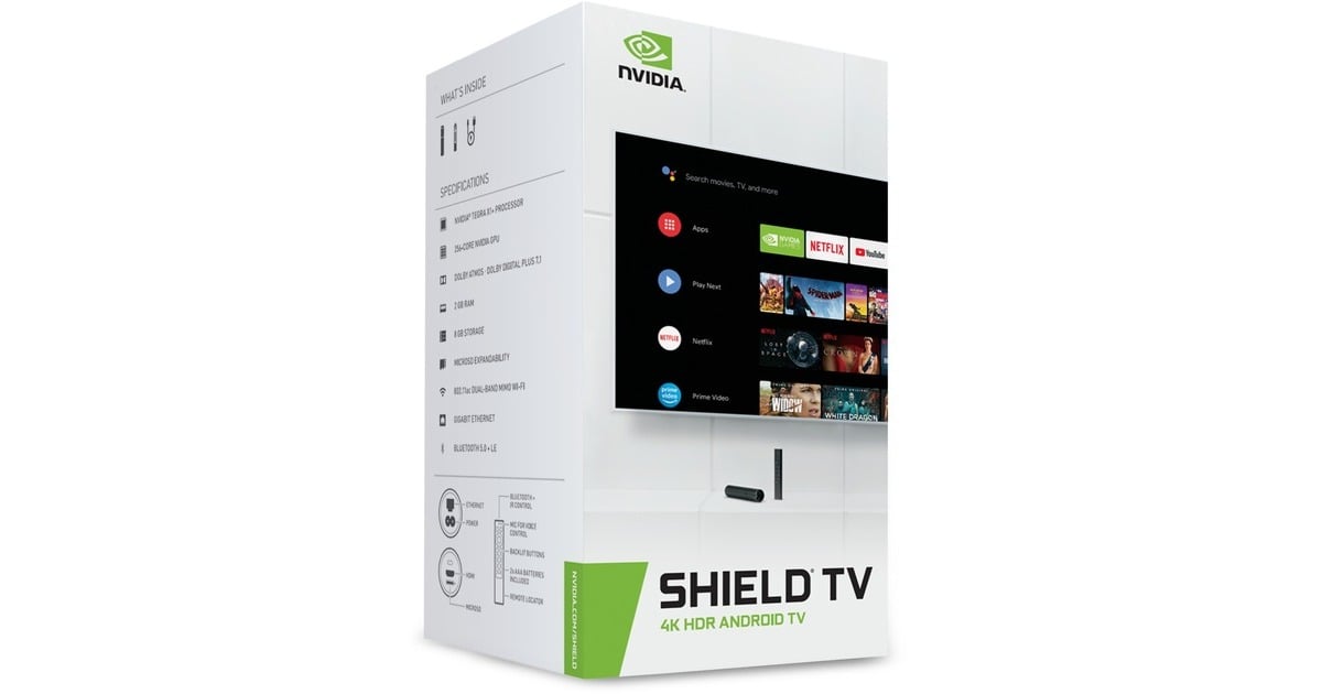 NVIDIA SHIELD TV, Streaming-Client schwarz, UltraHD/4K, HDR, Dolby 