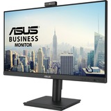 ASUS BE249QFK Videokonferenzmonitor, LED-Monitor 60.5 cm (23.8 Zoll), schwarz, FullHD, IPS, Webcam, Mikrofon, 100Hz Panel