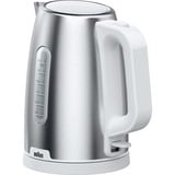 Braun Wasserkocher PurShine WK 1500 WH edelstahl/weiß, 1,7 Liter, 2.200 Watt