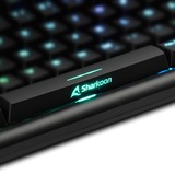 Sharkoon SKILLER SGK30, Gaming-Tastatur schwarz, ES-Layout, Huano Blue