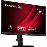 ViewSonic VG2409U-2, LED-Monitor 61 cm (24 Zoll), schwarz (matt), FullHD, IPS, USB Hub, USB-C, RJ45, 100Hz Panel