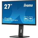 iiyama ProLite XUB2797HSN-B1, LED-Monitor 68.5 cm (27 Zoll), schwarz (matt), FullHD, IPS, USB-C, RJ-45, 100Hz Panel