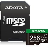 ADATA SPEED PLUS microSDXC 256 GB, Speicherkarte UHS-I U3, Class 10, V30, A2