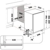 Bauknecht B7I HP42 LC, Spülmaschine 