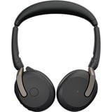 Jabra Evolve2 65 Flex Duo WLC, mit Ladepad, Headset schwarz, Stereo, UC, USB-C, Link380c