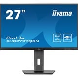 iiyama ProLite XUB2797QSN-B2, LED-Monitor 68.5 cm (27 Zoll), schwarz (matt), QHD, IPS, Adaptive Sync, USB-C Dock, RJ 45, 100Hz Panel