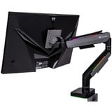 Thermaltake Single RGB Gaming Monitor Arm, Monitorhalterung schwarz, für Monitore 17" - 49"