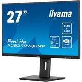 iiyama ProLite XUB2797QSNP-B1, LED-Monitor 68.5 cm (27 Zoll), schwarz (matt), WQHD, IPS, USB-C-Dock, KVM-Switch, RJ45, 100Hz Panel