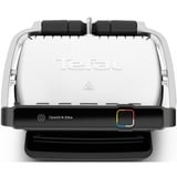 Tefal OptiGrill Elite GC750D, Kontaktgrill edelstahl/schwarz, 2.000 Watt